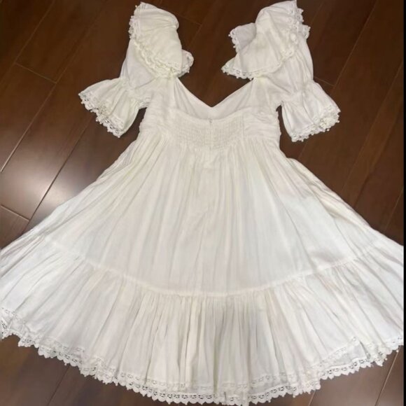 Zimmermann White Dress Size 0 Nearly New - Picture 4 of 7